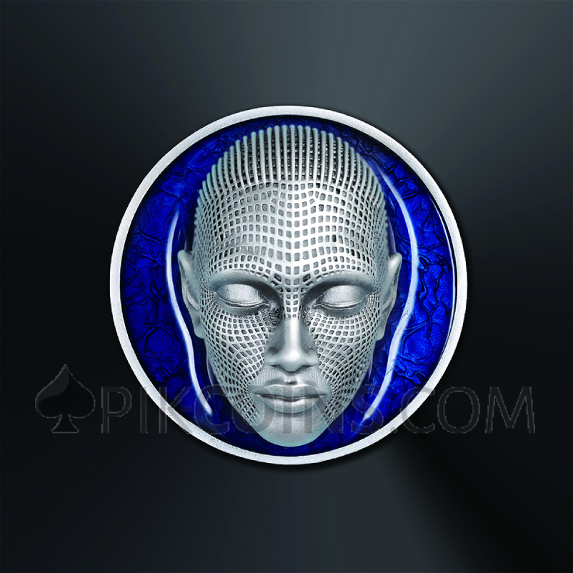 Lady Waterfall - Wireframe Art 2$ 2oz Niue 2026 - Image 6