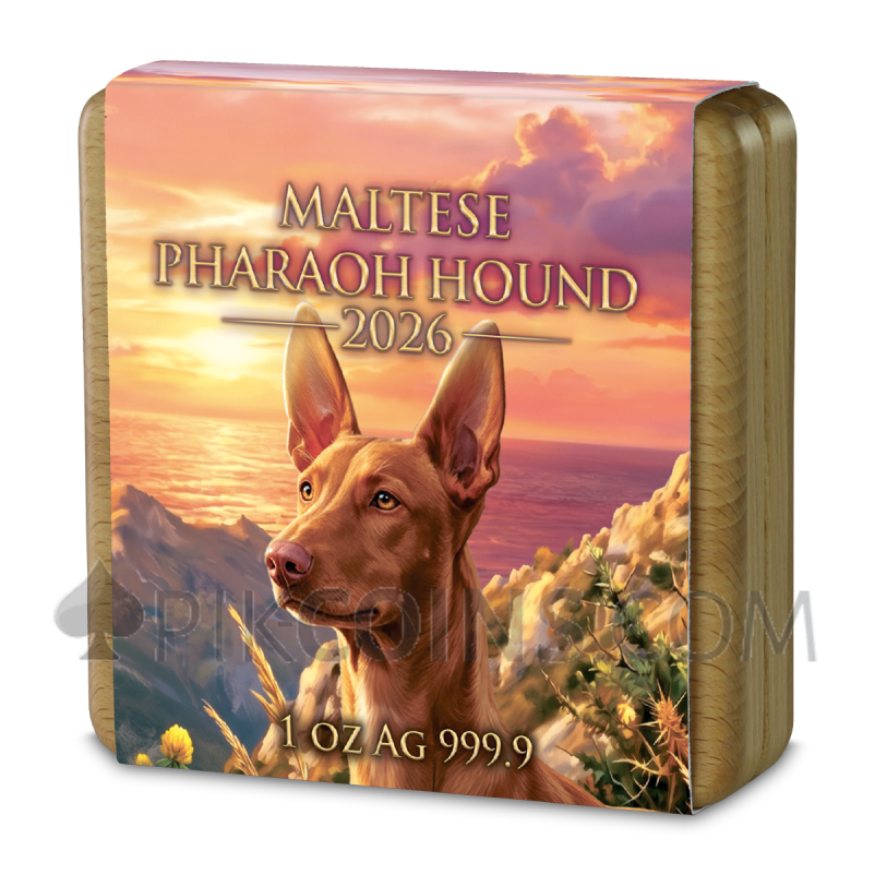 Maltese Pharaoh Hound 5€ 1oz Malta 2026 - Image 3
