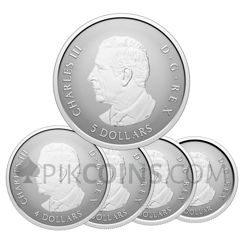 Maple Leaf Set 1-5$ 1/20-1oz Canada 2027 - Image 2