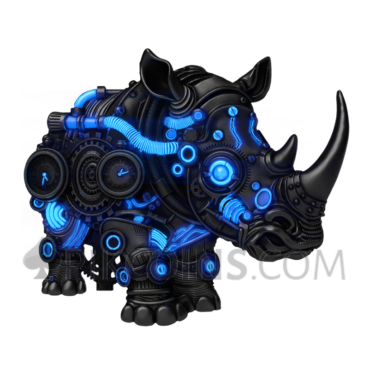 Mech Rhino Antique Finish 2000 Francs 2oz Cameroon 2027
