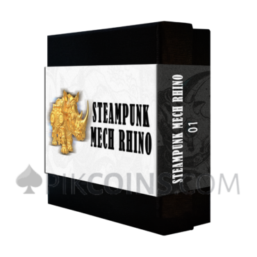 Mech Rhino Gold Gilded 2000 Francs 2oz Cameroon 2027