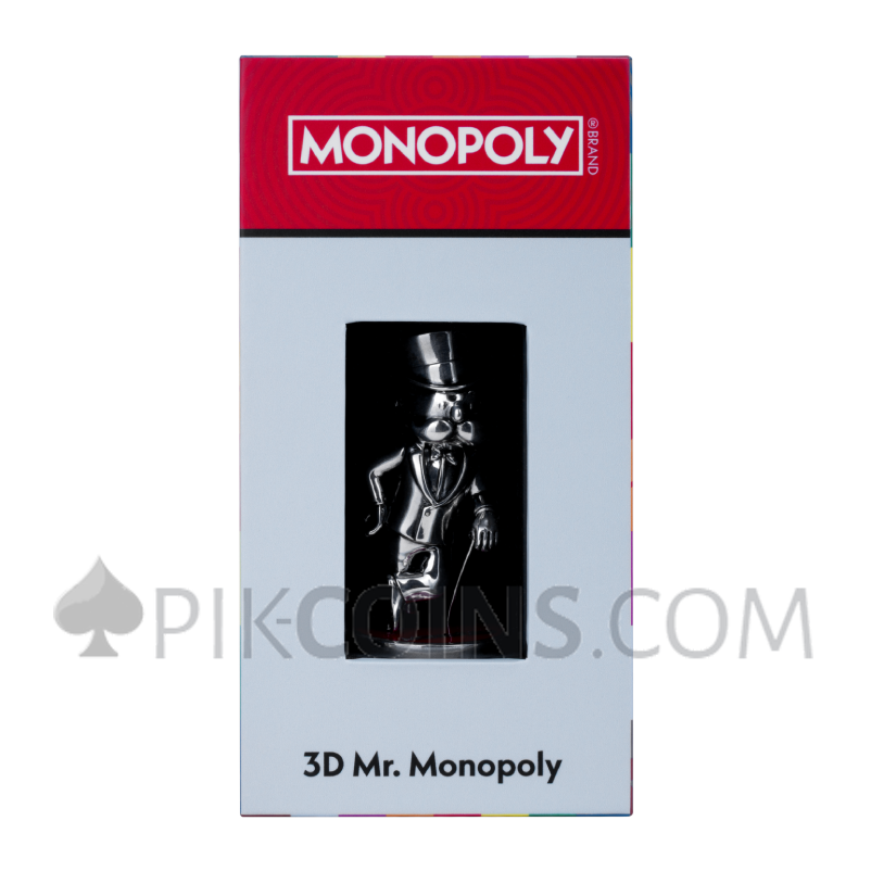 Mr. Monopoly 3D Coin 5$ 2oz Samoa 2026 - Image 4