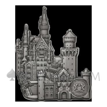 Neuschwanstein - Monuments 5 Cedis 1oz Ghana 2026