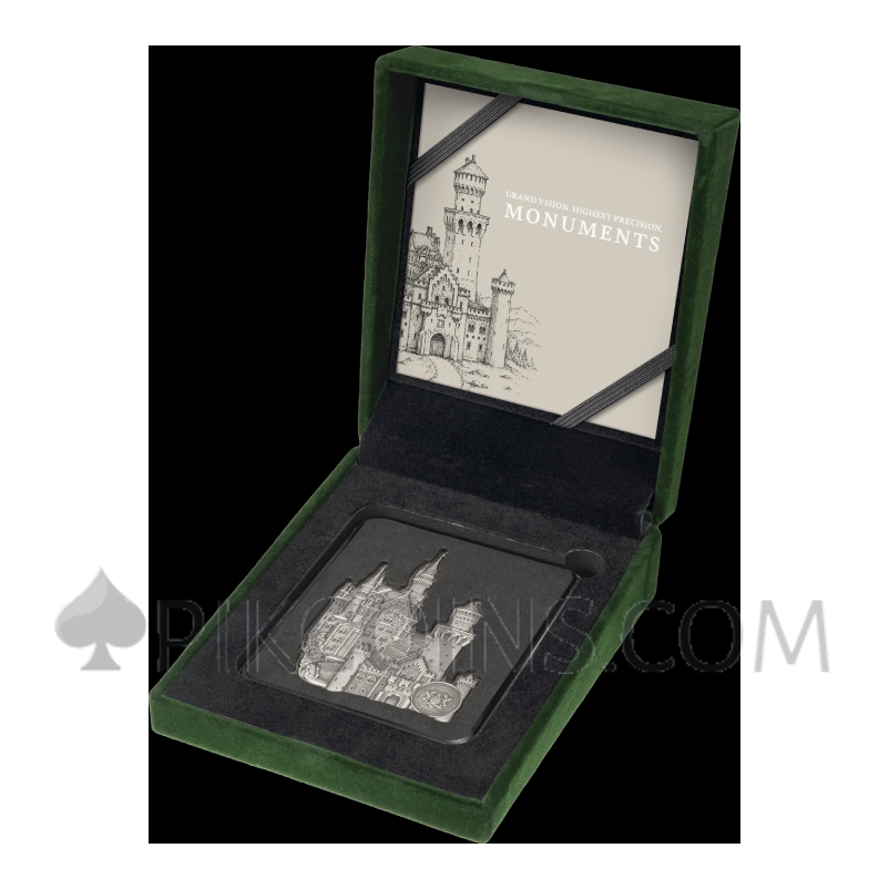 Neuschwanstein - Monuments 5 Cedis 1oz Ghana 2026 - Image 4