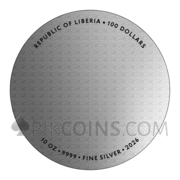 Perseus and Medusa - Anamorphosis 100$ 10oz Liberia 2026