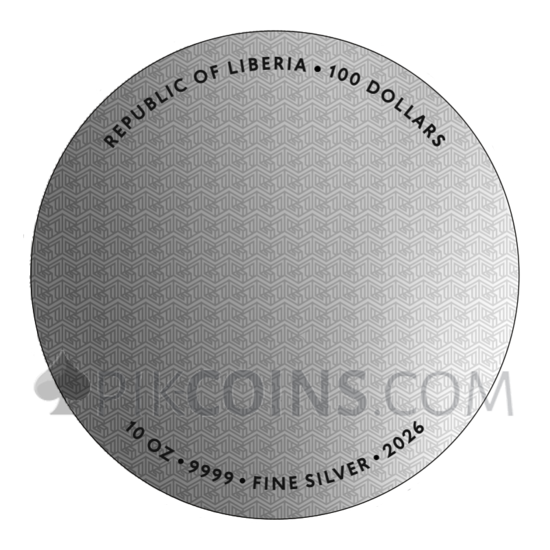 Perseus and Medusa - Anamorphosis 100$ 10oz Liberia 2026 - Image 4