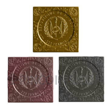 Pyramids of Giza - 3-coin set 200 Francs 1oz, 2oz, 3oz Djibouti 2027