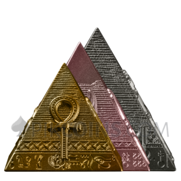 Pyramids of Giza - 3-coin set 200 Francs 1oz, 2oz, 3oz Djibouti 2027