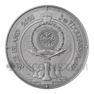 Queen's Gambit - Chess Battle 7$ 3oz Niue 2026