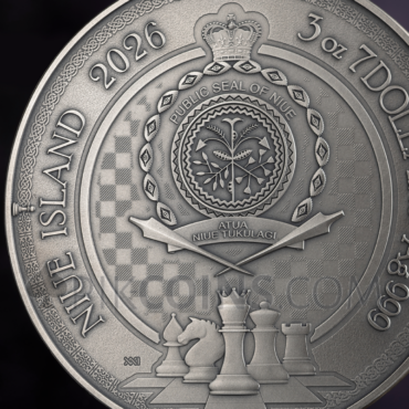 Queen's Gambit - Chess Battle 7$ 3oz Niue 2026