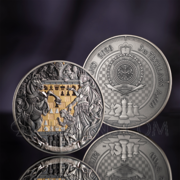 Queen's Gambit - Chess Battle 7$ 3oz Niue 2026