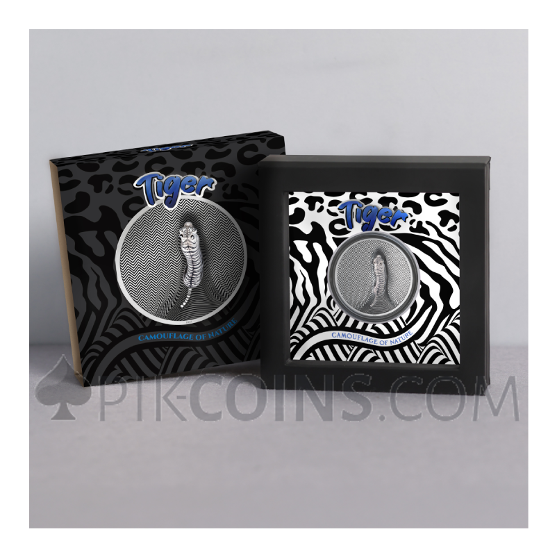 Tiger - Camouflage of Nature 20$ 3oz Cook Islands 2026 - Image 3