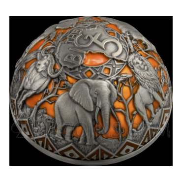 Big Five Africa - Half-Spherical Coin 25 Francs 2oz Burundi 2026