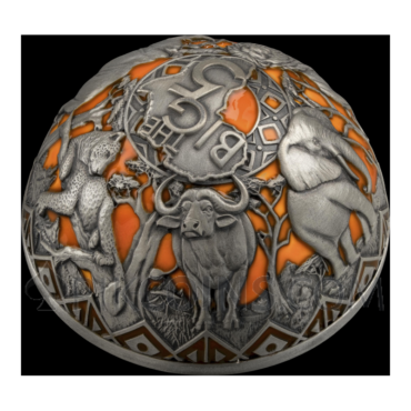 Big Five Africa - Half-Spherical Coin 25 Francs 2oz Burundi 2026