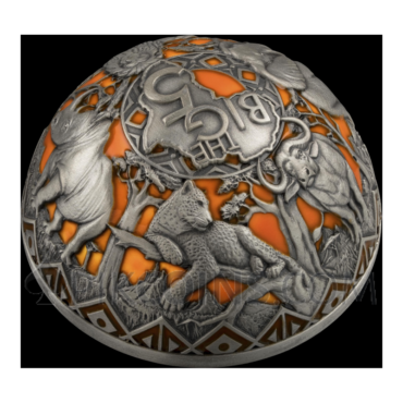 Big Five Africa - Half-Spherical Coin 25 Francs 2oz Burundi 2026