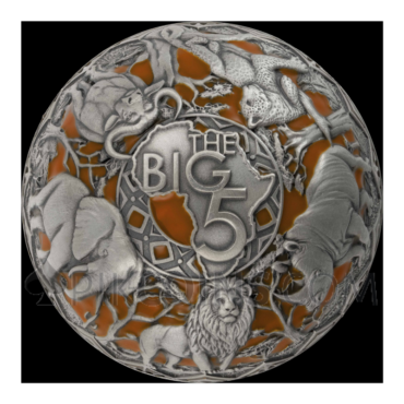 Big Five Africa - Half-Spherical Coin 25 Francs 2oz Burundi 2026