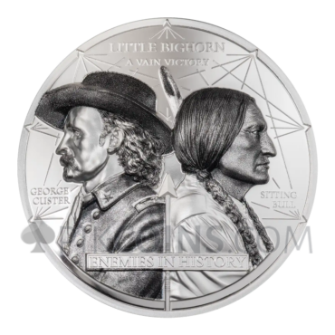 Custer vs. Sitting Bull - Enemies in History 1000 Togrog 2oz Mongolia 2026