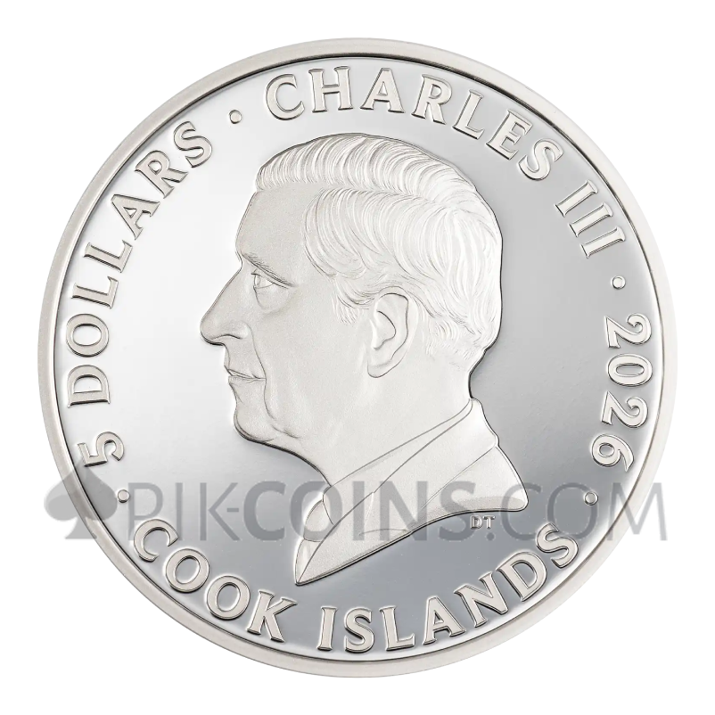 Envy - Seven Deadly Sins 5$ 1oz Cook Islands 2026 - Image 2
