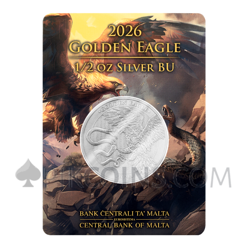 Golden Eagle 2,5€ 1/2oz Malta 2026 - Image 3