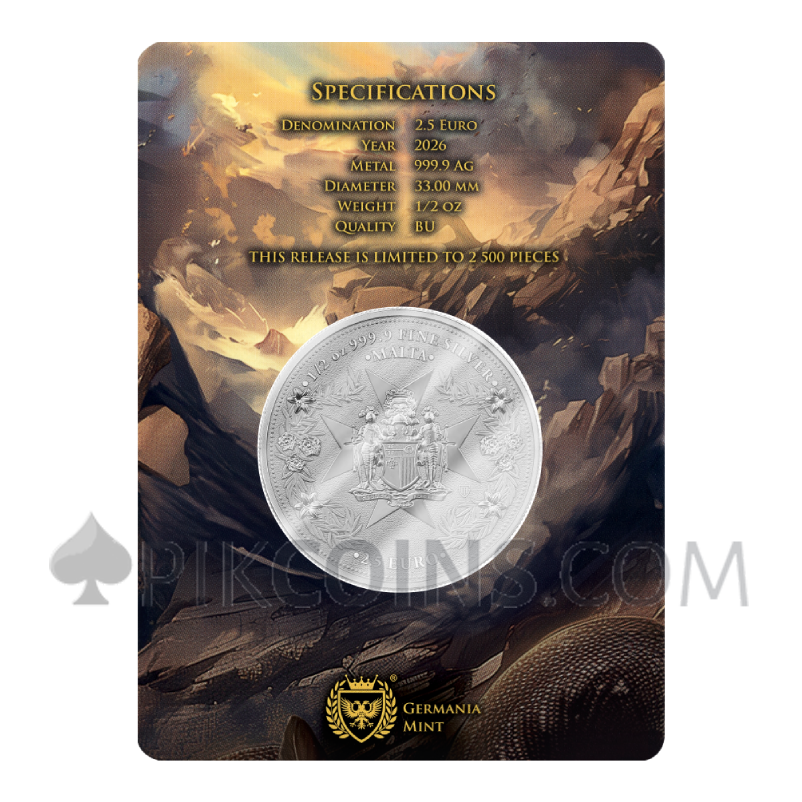 Golden Eagle 2,5€ 1/2oz Malta 2026 - Image 4