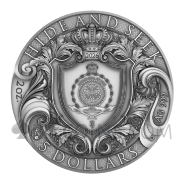 Hide and Seek 5$ 2oz Niue 2026