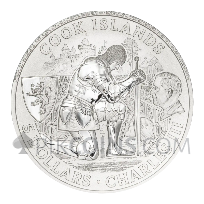 Jousting - Knight Games 5$ 1oz Cook Islands 2026 - Image 2