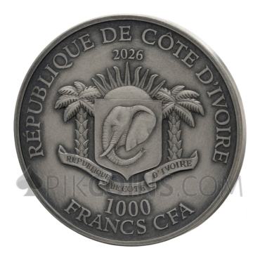 Mustang - Big Five North America 1000 Francs 1oz Ivory Coast 2026