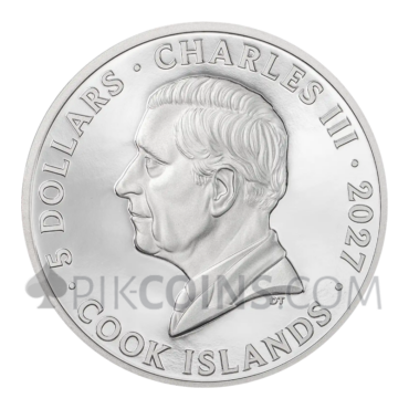 Sailfish - Born for Speed 5$ 1oz Cook Islands 2027