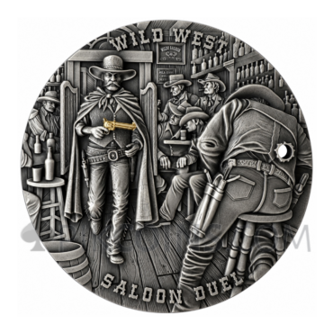 Saloon Duel - Wild West 2000 Francs CFA 2oz Cameroon 2026