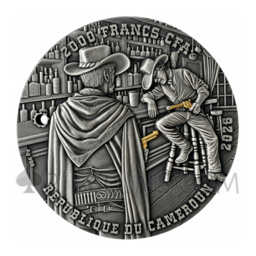 Saloon Duel - Wild West 2000 Francs CFA 2oz Cameroon 2026