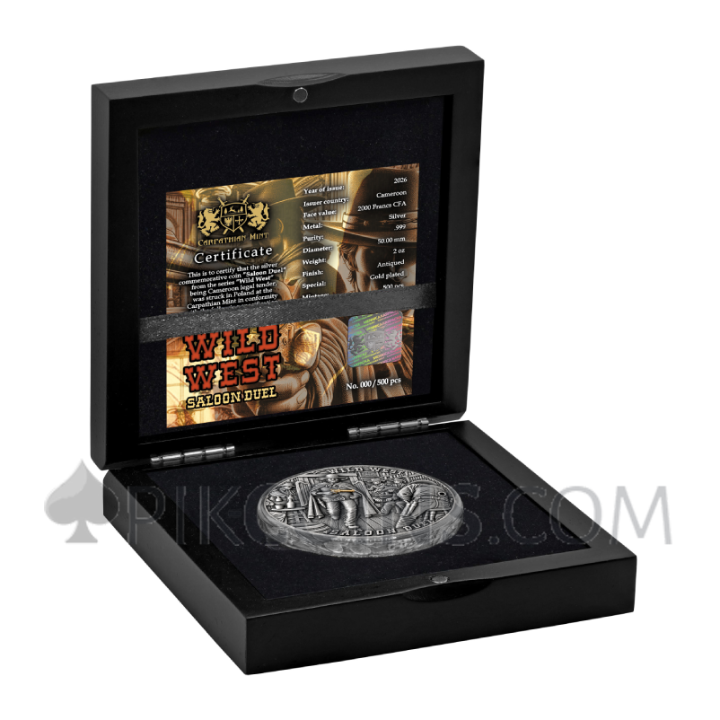 Saloon Duel - Wild West 2000 Francs CFA 2oz Cameroon 2026 - Image 5