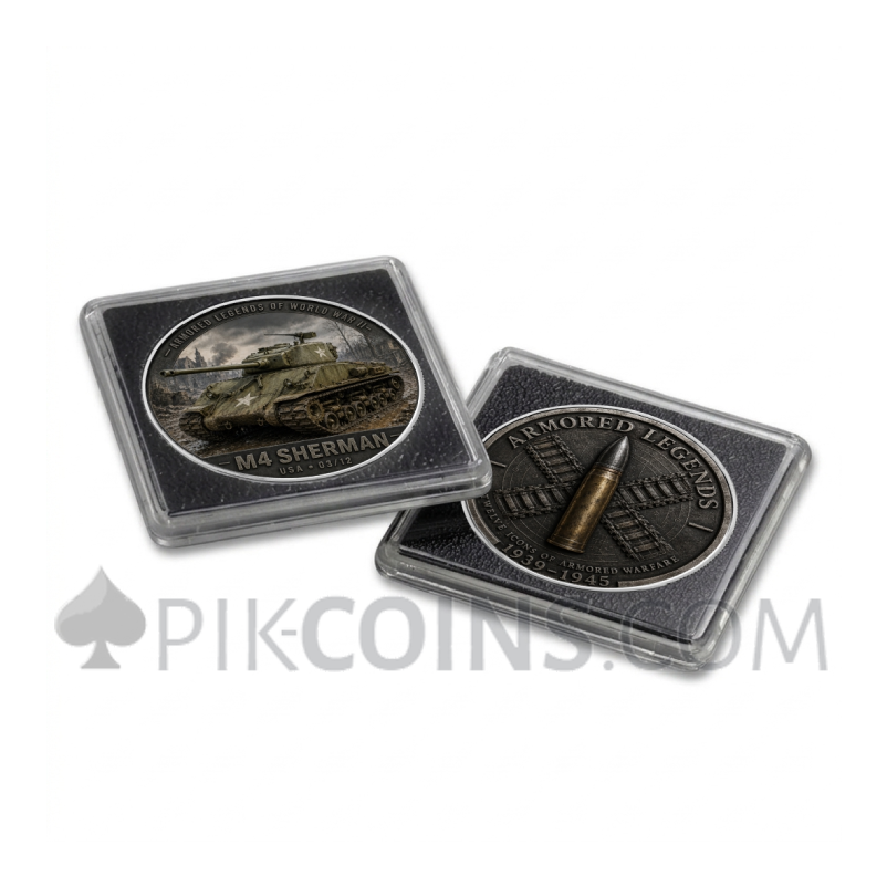 Sherman - Armored Legends of World War II - American Eagle 1$ 1oz USA 2026 - Image 3
