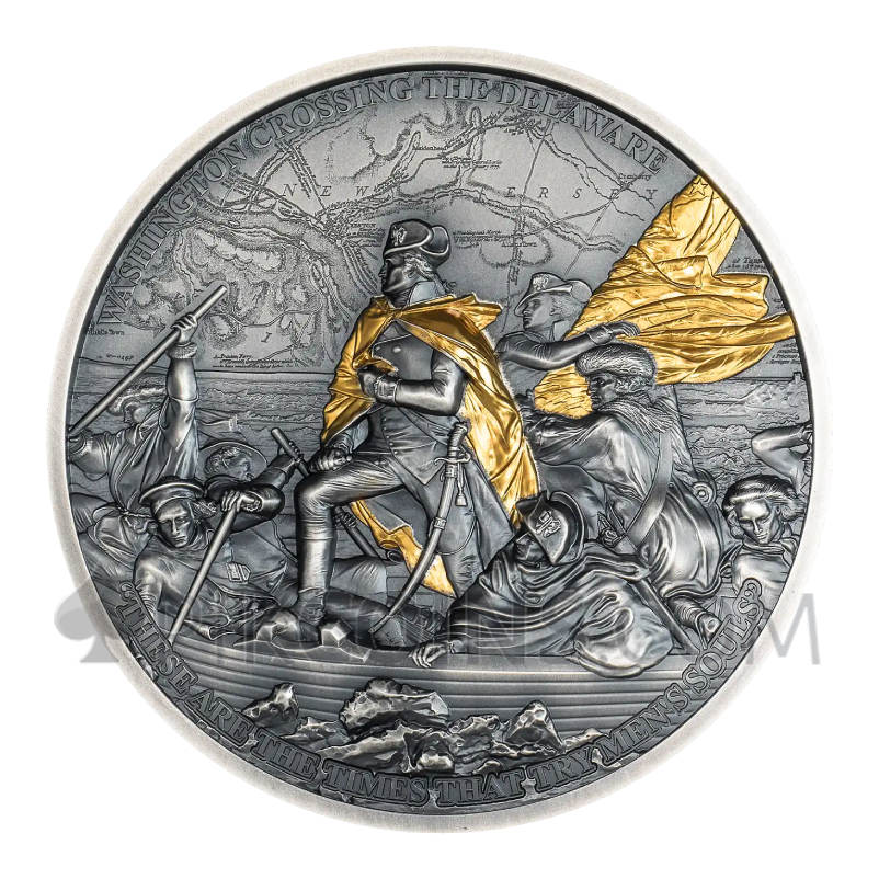 Crossing the Delaware - Forging of Independence 10$ 2oz Cook Islands 2026