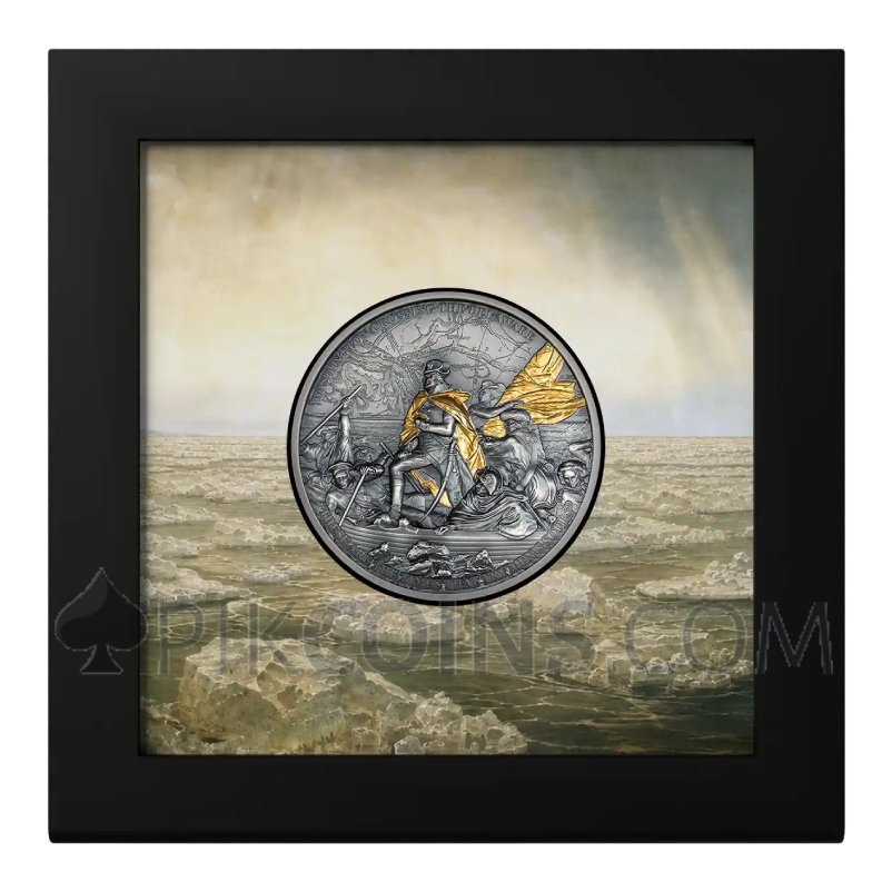 Crossing the Delaware - Forging of Independence 10$ 2oz Cook Islands 2026 - Image 3