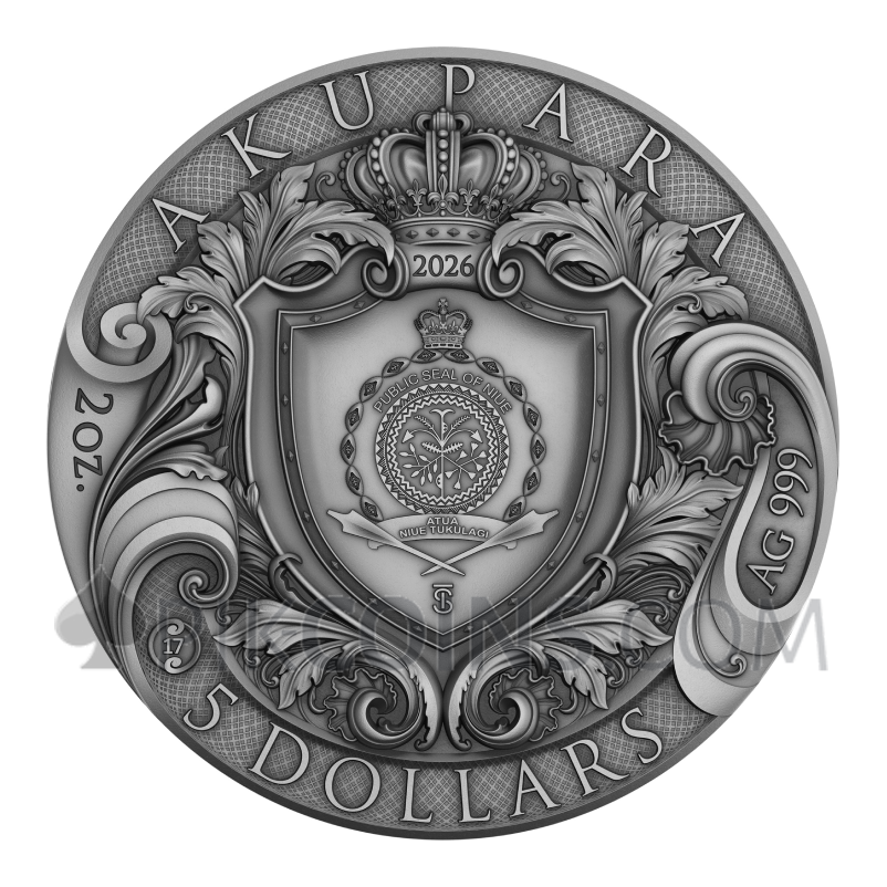 Akupara - The World 5$ 2oz Niue 2026 - Image 2