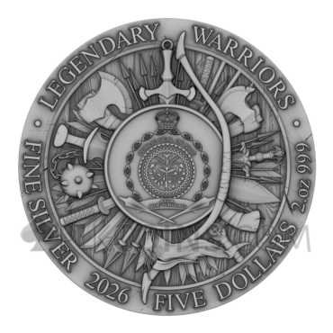 Attila the Hun - Legendary Warriors 5$ 2oz Niue 2026