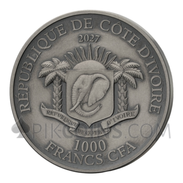 Big Five Africa - Completer Coin 1000 Francs CFA 1oz Ivory Coast 2027