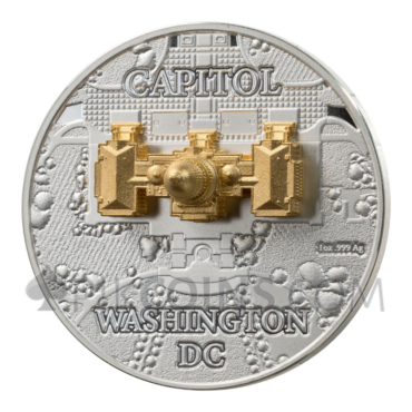 Capitol - Full Sculpture 1000 Francs CFA 1oz Gabon 2026