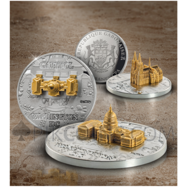 Capitol - Full Sculpture 1000 Francs CFA 1oz Gabon 2026