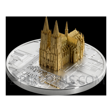 Cologne Cathedral - Full Sculpture 1000 Francs CFA 1oz Gabon 2026