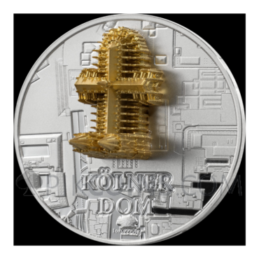 Cologne Cathedral - Full Sculpture 1000 Francs CFA 1oz Gabon 2026