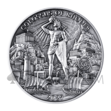 The Colossus of Rhodes - Seven Wonders of the World 10$ 100g Solomon Inlands 2027
