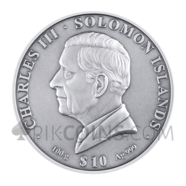 The Colossus of Rhodes - Seven Wonders of the World 10$ 100g Solomon Inlands 2027