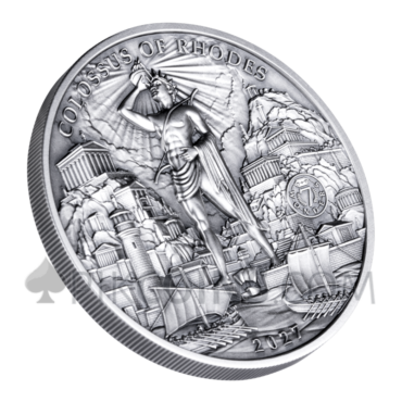 The Colossus of Rhodes - Seven Wonders of the World 10$ 100g Solomon Inlands 2027