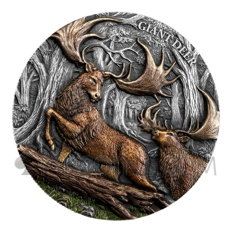 Giant Deer - Megafauna Ultra High Relief 25$ 2oz Liberia 2026