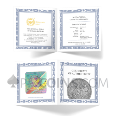 Giant Deer - Megafauna Ultra High Relief 25$ 2oz Liberia 2026