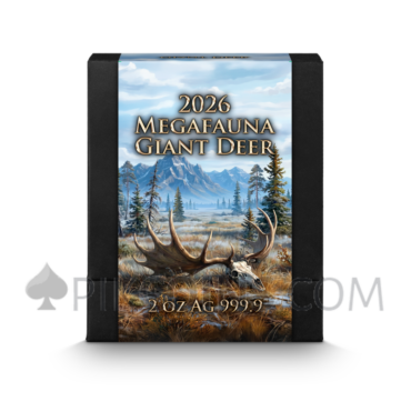 Giant Deer - Megafauna Ultra High Relief 25$ 2oz Liberia 2026