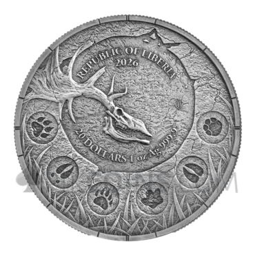 Giant Deer Oblivion - Megafauna 20$ 1oz Liberia 2026