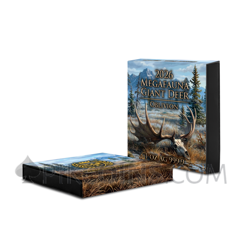 Giant Deer Oblivion - Megafauna 20$ 1oz Liberia 2026 - Image 8