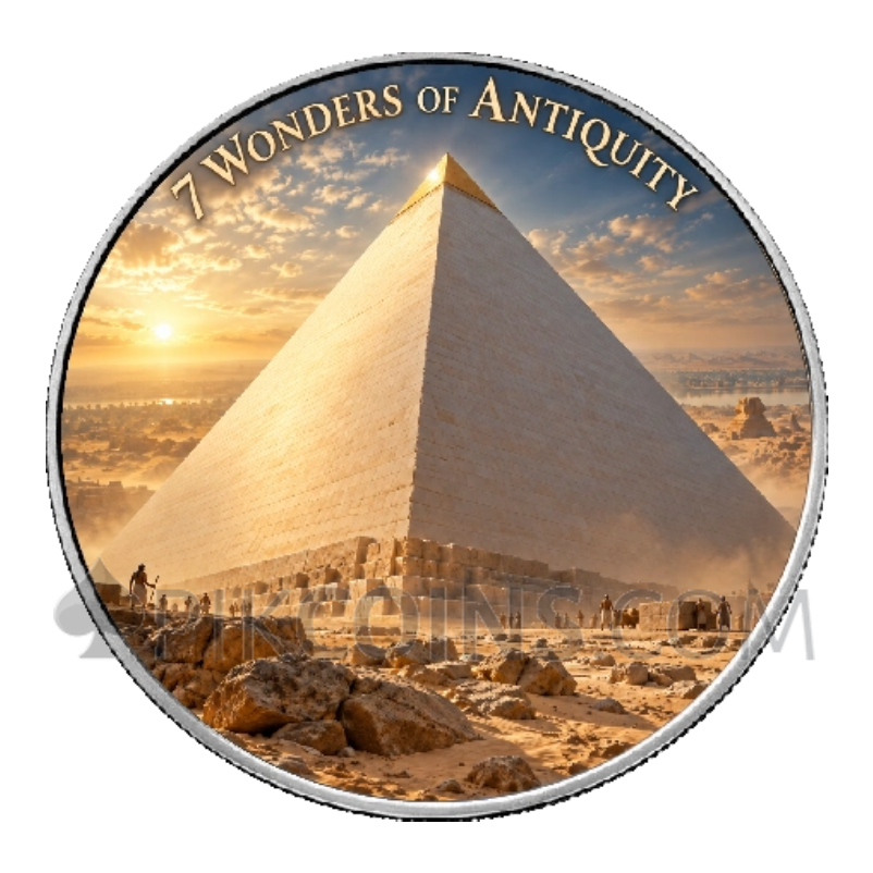 Great Pyramid of Giza - 7 Wonders of Antiquity - American Eagle 1$ 1oz USA 2026